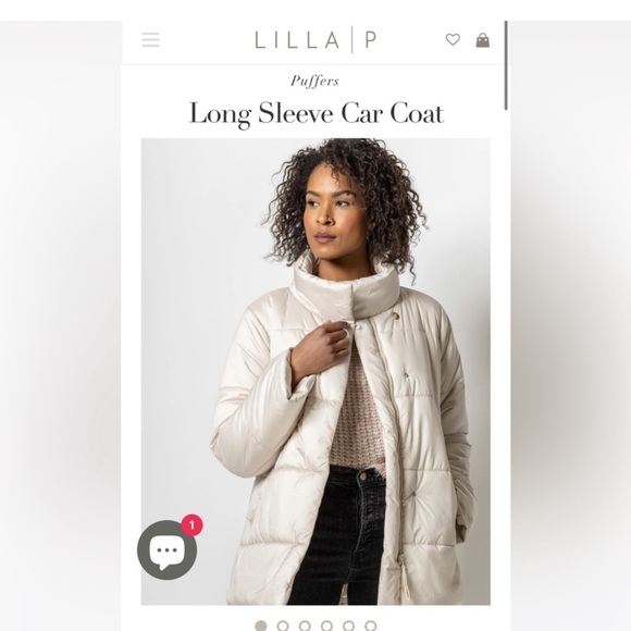 NWT! Lilla P Puffer Car Coat in beautiful Champagne - Picture 3 of 9